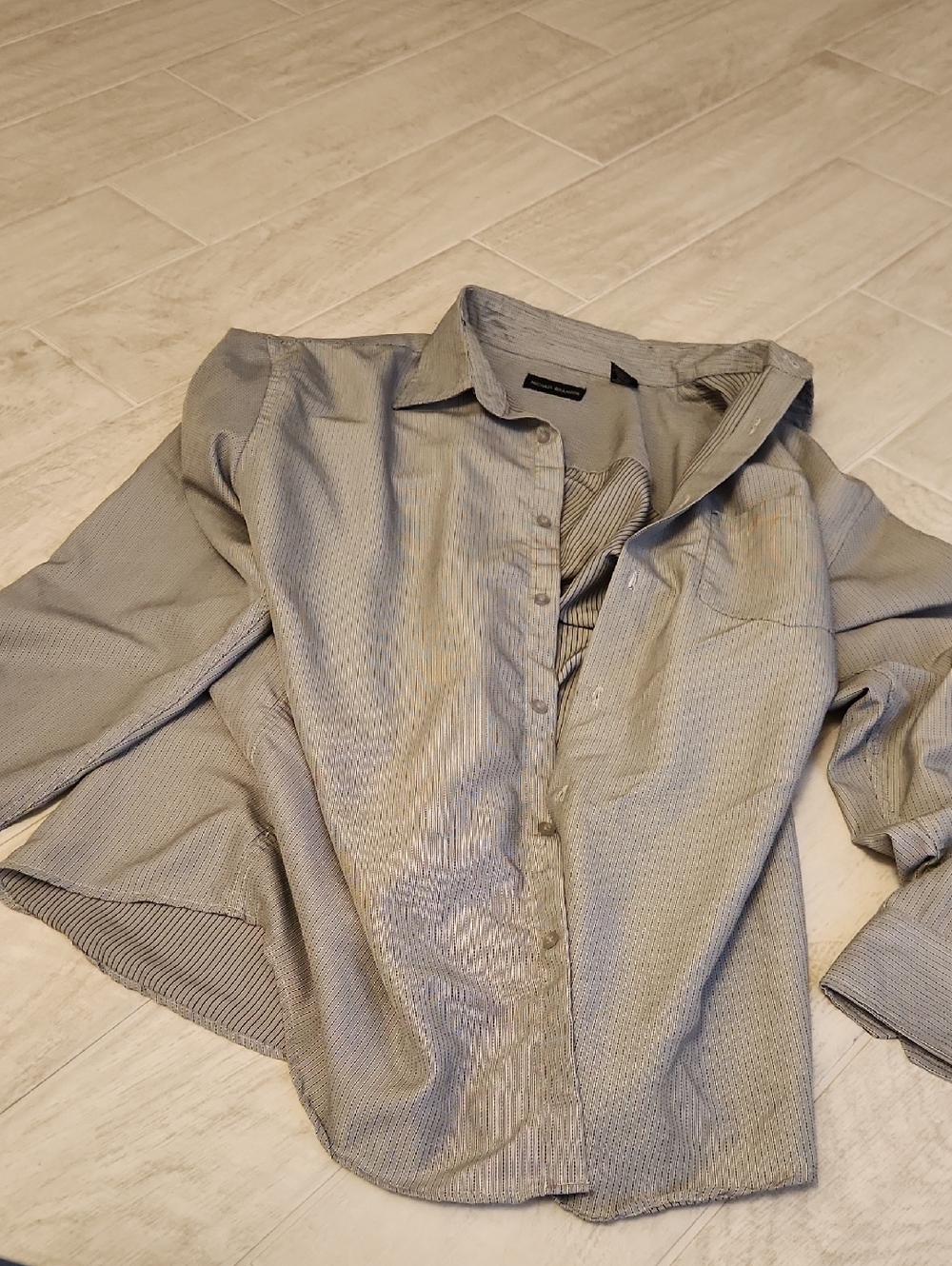 Michael Brandon Men's Dress Shirt in Light Gray